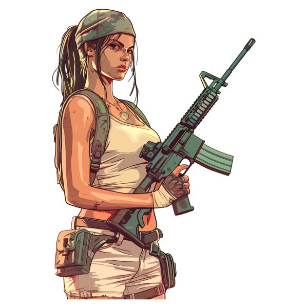 transparent pubg digital artwork of determined female soldier with65df47ff6bb506 350633321709131 Thumbnail